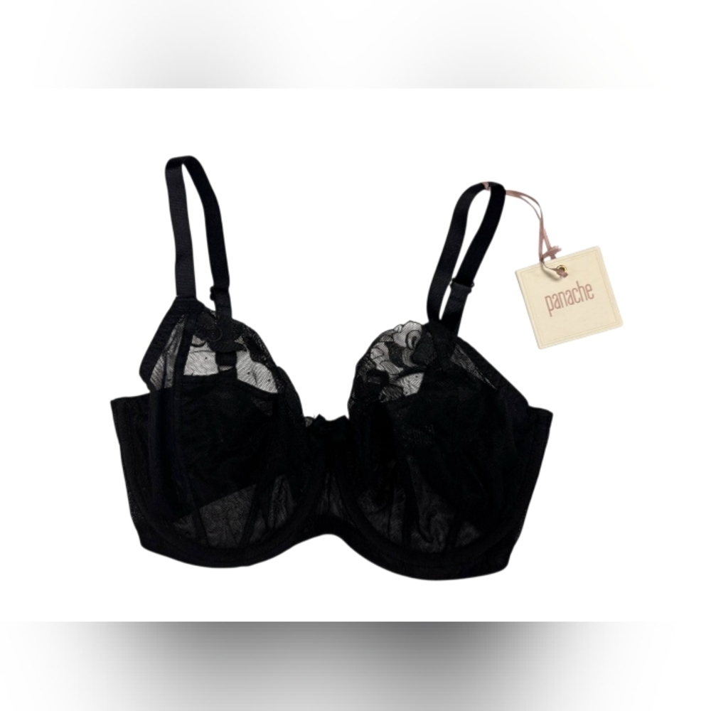 Panache Black Lace Underwire Bra